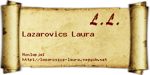 Lazarovics Laura névjegykártya